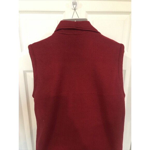 Collection's Etc. Women's Medium Red Fleece Winter Vest  Snowmen - Picture 5 of 5